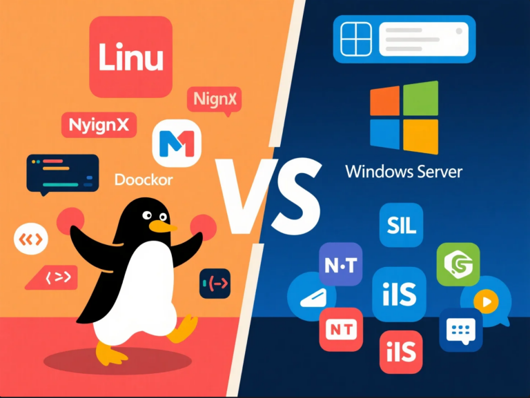 [操作系统选择] Linux vs. Windows Server：为你的服务器挑选合适的“灵魂” (2025版) – 主机技术分享
