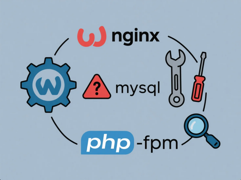 [排查] 搭建 LEMP 环境常见错误及解决方法（配置文件/权限/服务启动）