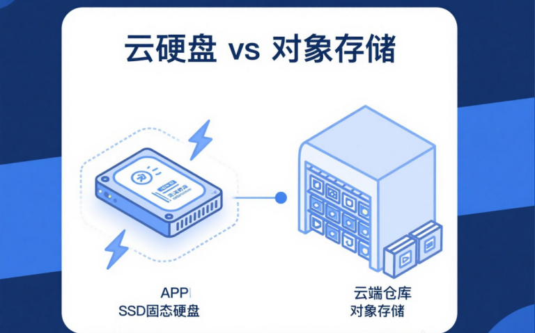 对象存储 vs 云硬盘:为网站选择正确的数据存储方案 (2025)