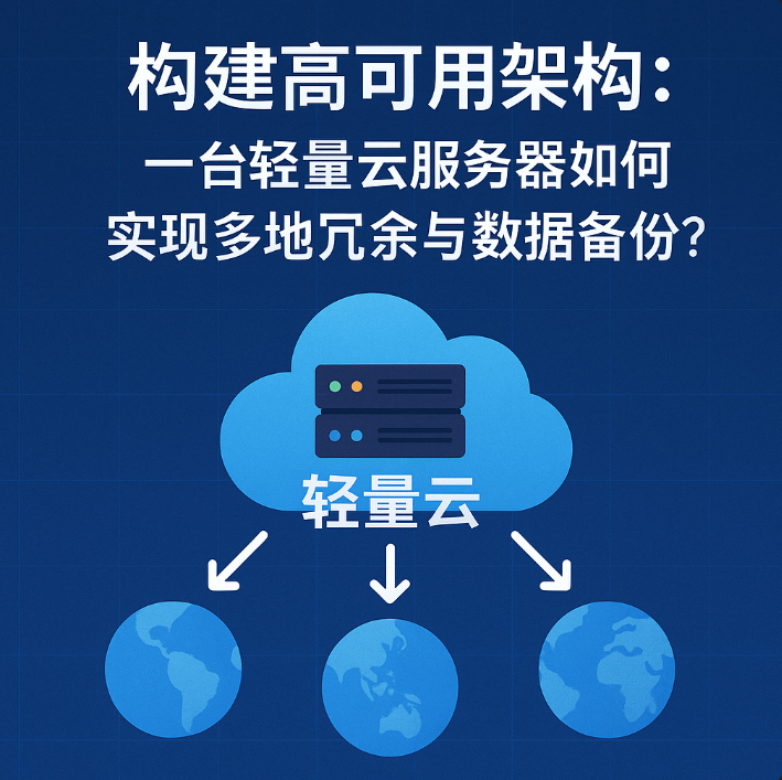 轻量云服务器如何构建高可用架构?数据备份与容灾全攻略