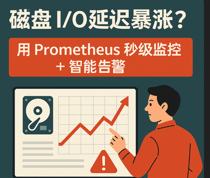 磁盘 I/O 延迟暴涨?用 Prometheus 秒级监控 + 智能告警彻底解决
