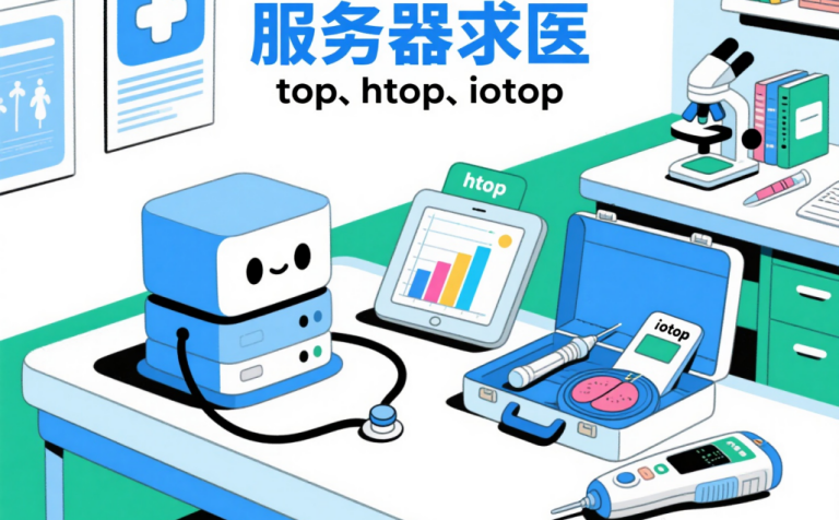 Linux性能分析教程:top, htop, iotop命令使用详解 (服务器慢/卡顿排查)