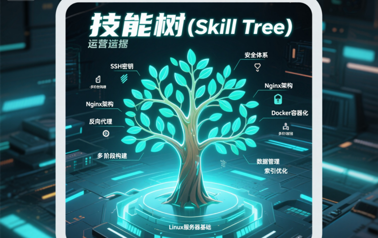 Linux服务器技术栈学习路径图:从安全入门到Nginx/Docker进阶