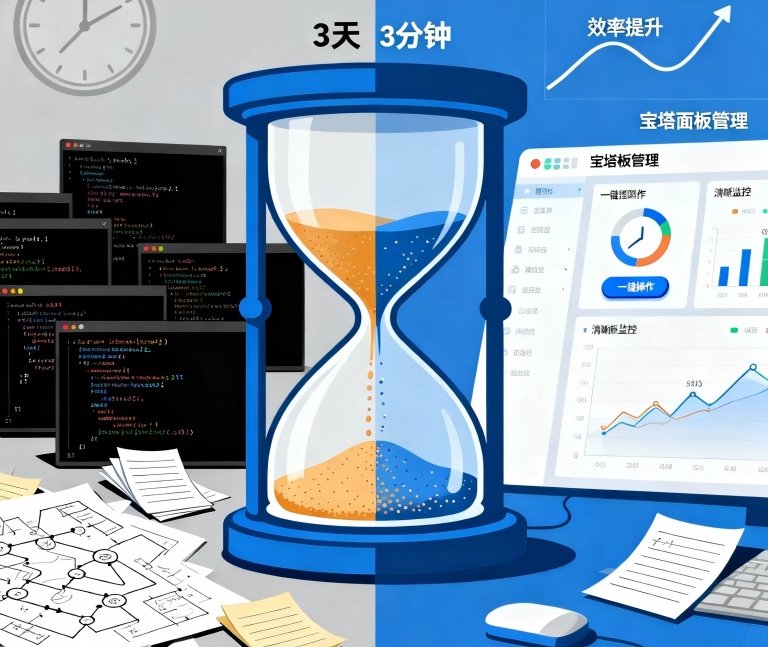 为什么宝塔面板能让你节省80%的服务器管理时间?