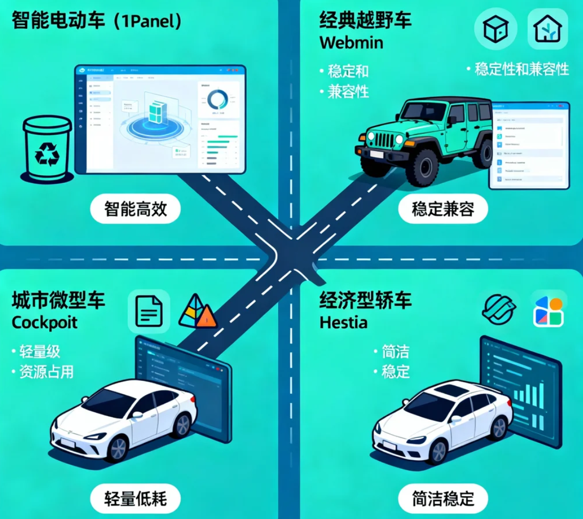 除了宝塔,这些服务器管理面板也能让你效率翻倍