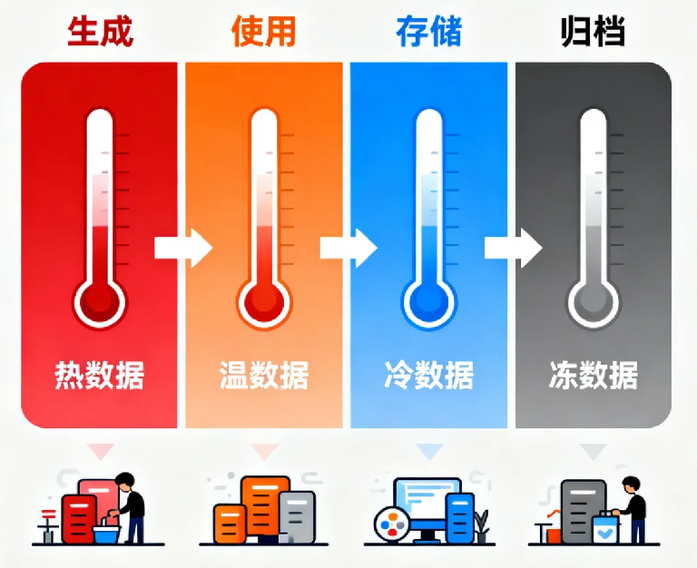 数据生命周期管理:从「热数据」到「冷归档」的成本优化全路径