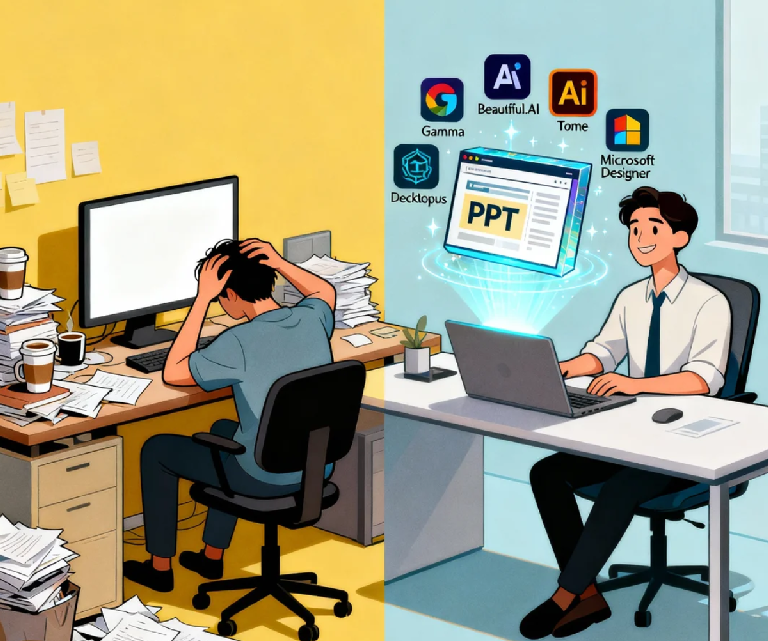 实测对比:5大AI PPT工具,谁才是真正的效率之王?