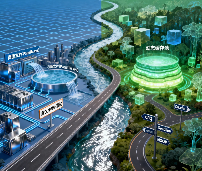 服务器系统的隐形战场:论Windows与Linux在内存、I/O调度上的不同“哲学”