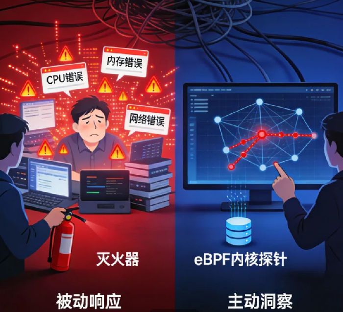 告警风暴后,如何用5分钟定位根因?基于eBPF的实时依赖图谱实战
