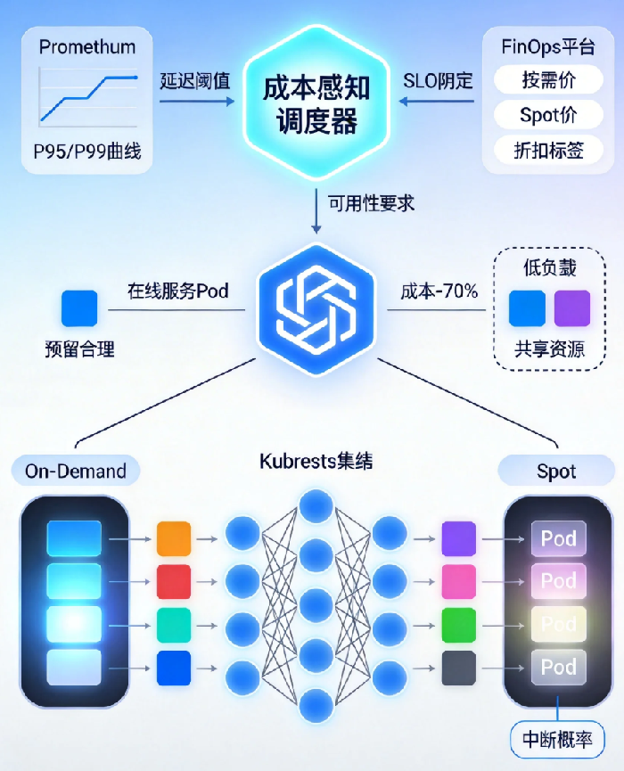成本感知调度:如何让Kubernetes在满足SLO的同时主动优化云账单?