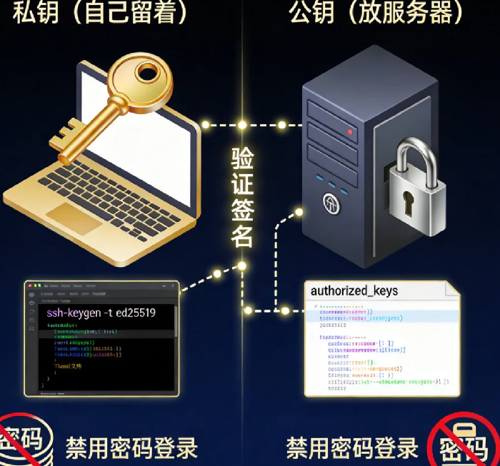 告别密码登录:SSH密钥配置实战(安全又省心)