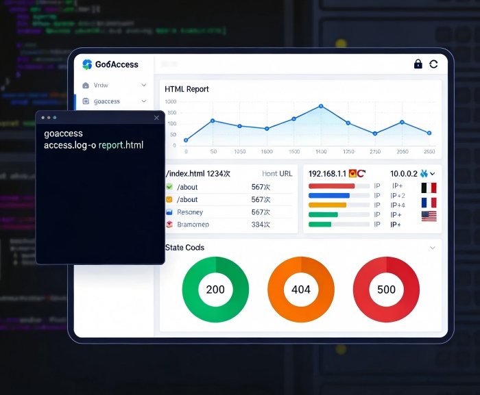 一眼看懂网站访问情况:GoAccess日志分析实战