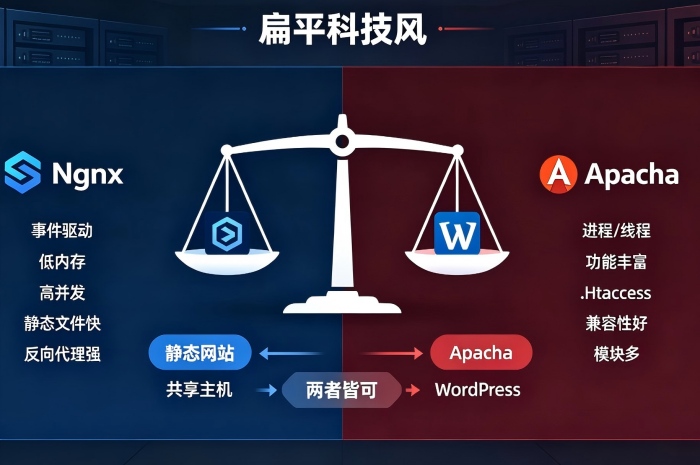 Nginx vs Apache：你的网站该用哪个Web服务器？