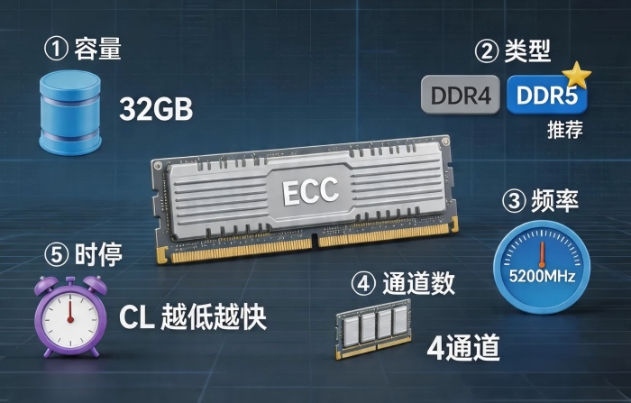 服务器内存怎么选？DDR4、DDR5、容量、频率一篇看懂