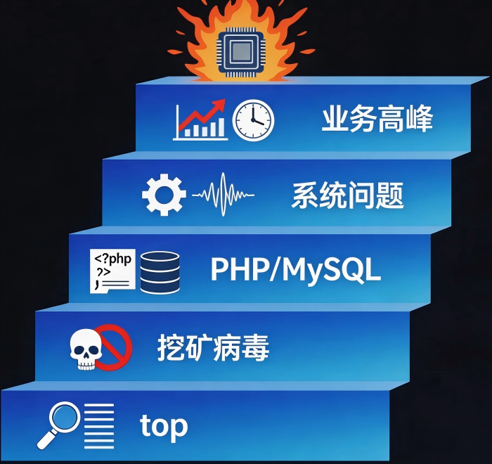 服务器CPU突然100%？5步定位元凶