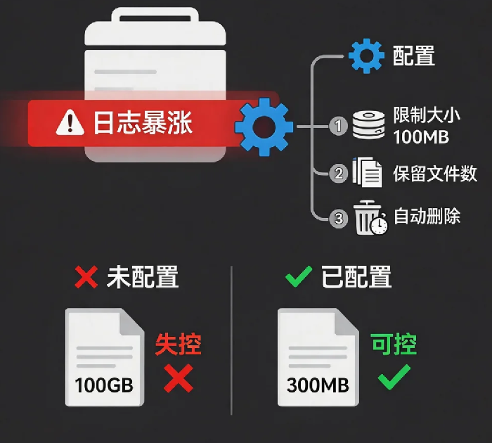 Docker日志管理:防止容器把磁盘撑爆