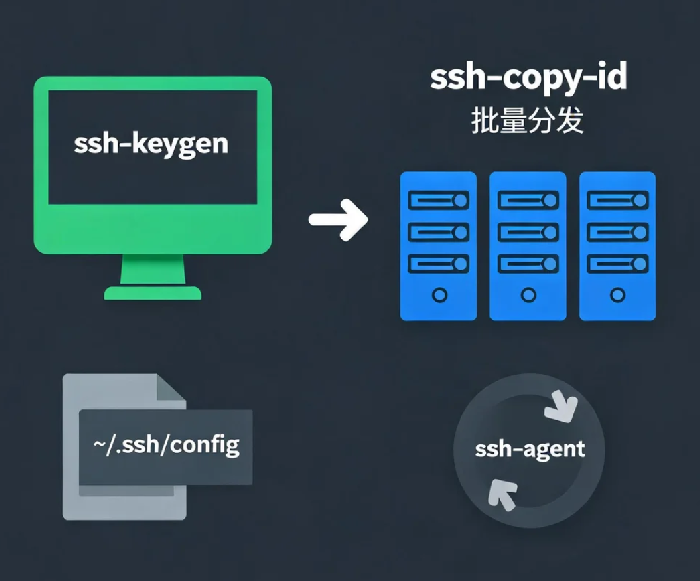 SSH免密登录配置:从密钥生成到批量分发