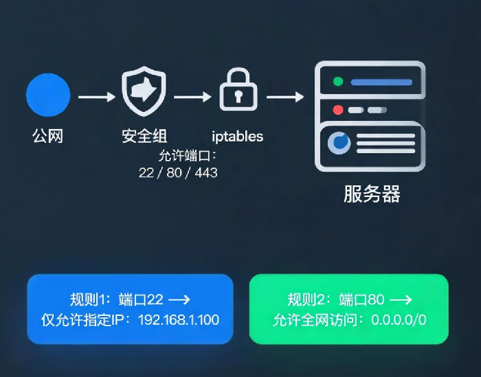 服务器安全组配置实战:别让端口随便开