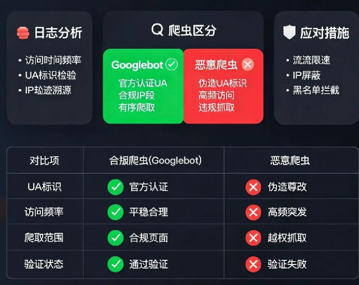 网站流量异常怎么办?识别恶意爬虫与正常访客