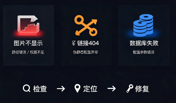 网站迁移后常见问题排查：图片不显示、链接404